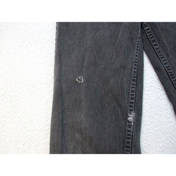 Levi's 550 Jeans Mens 31x32 Black Relaxed Fit Tapered Straight USA Distressed - Picture 12 of 12
